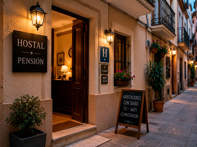 Hostales y pensiones